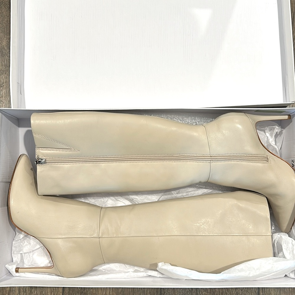 Schutz Mikki Up Boot 7.5 In Eggshell - image 6